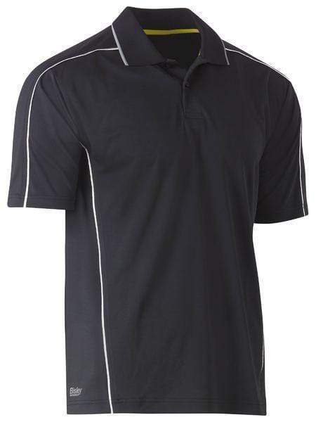 Bisley Cool Mesh Polo Shirt BK1425 Work Wear Bisley Workwear Charcoal S 